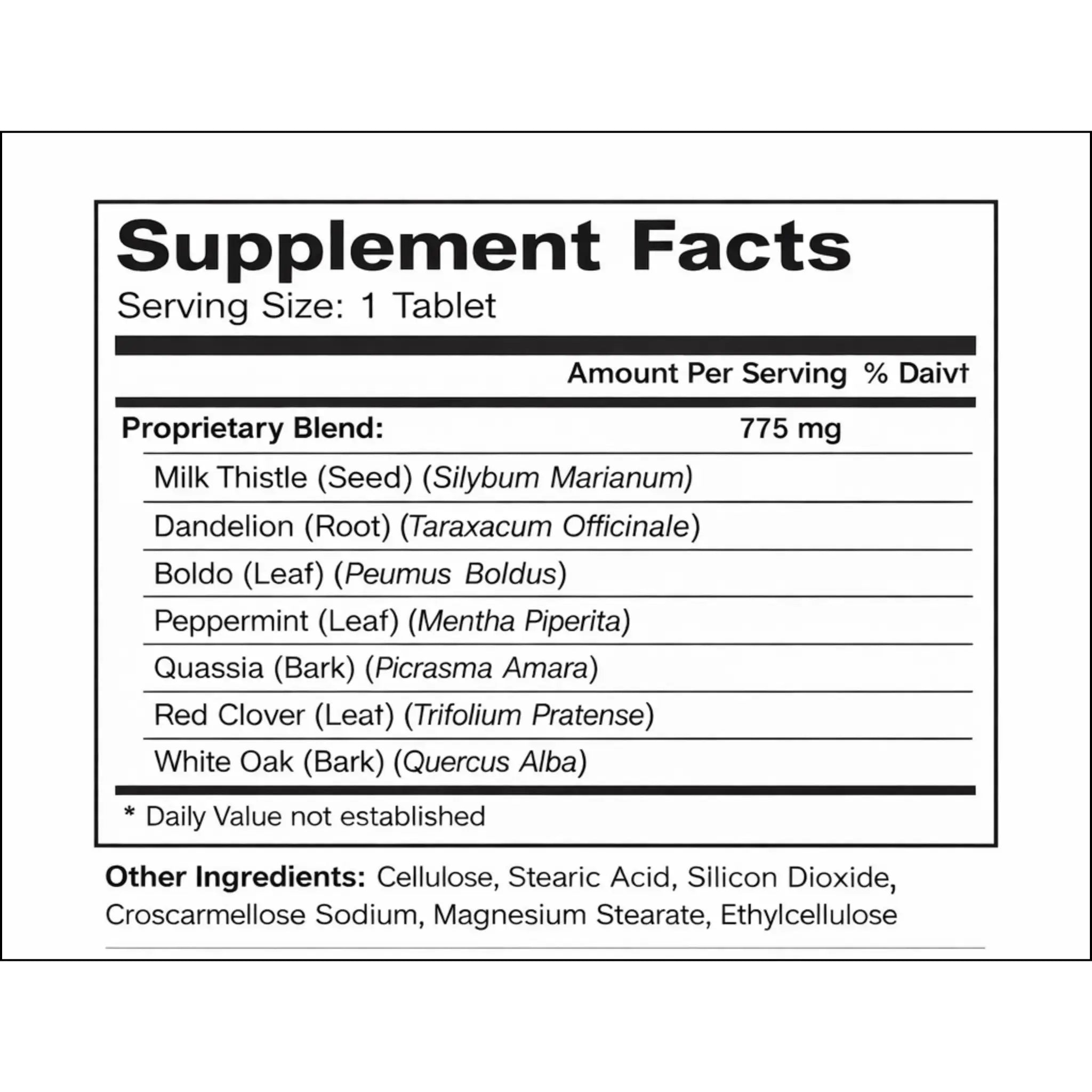 Liver Detox Advanced, 90 Tablets Natural Health Supplements